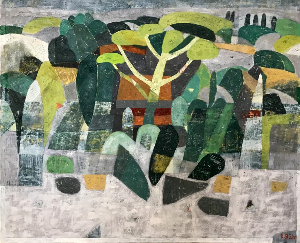 Renate Bühr, "Provence", Öl auf Leinwand, 100 x 120 cm, 2100 EUR