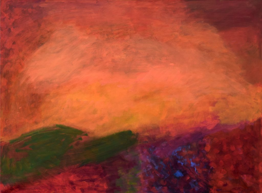 Eunice Huf, "Green Mountains", 90 x 100 cm, 1200 EUR