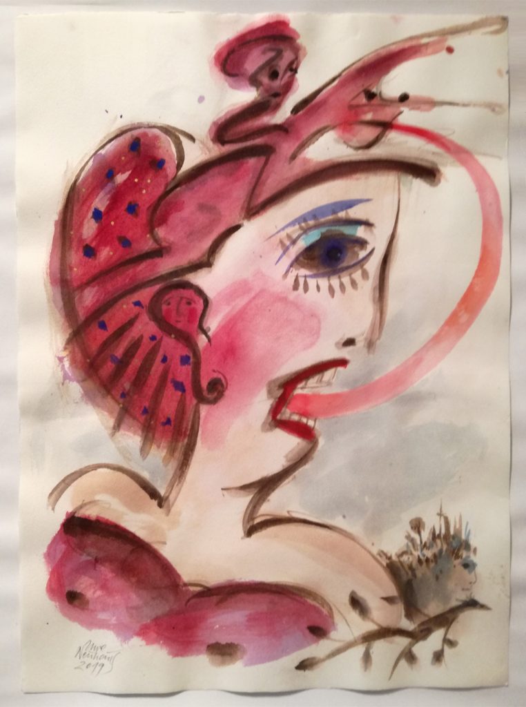 Uwe Neuhaus, "FURIOSO", Aquarell auf Büttenpapier, 53 x 37 cm, 800 EUR