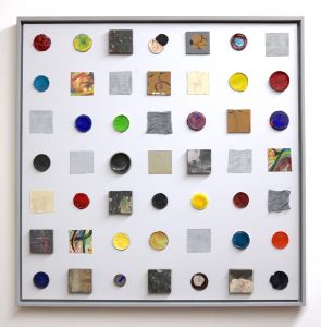 Thomas Weidner, "intersubjektiv", 2020, Assemblage, 120 x 120 cm, 1400 EUR
