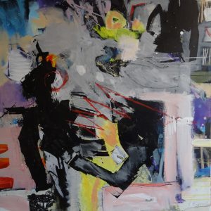 Karl Heinz Klos, "on my mind", 100 x 100 cm, Acryl auf Leinwand, 1440 €