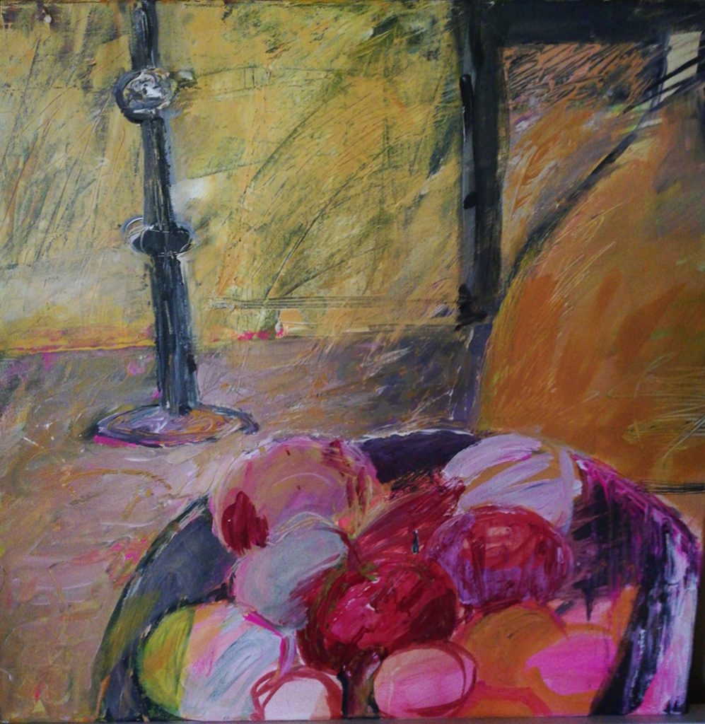 Monika Rossmanith,"Stillleben",Acryl, 50 x 50 cm, 250 €