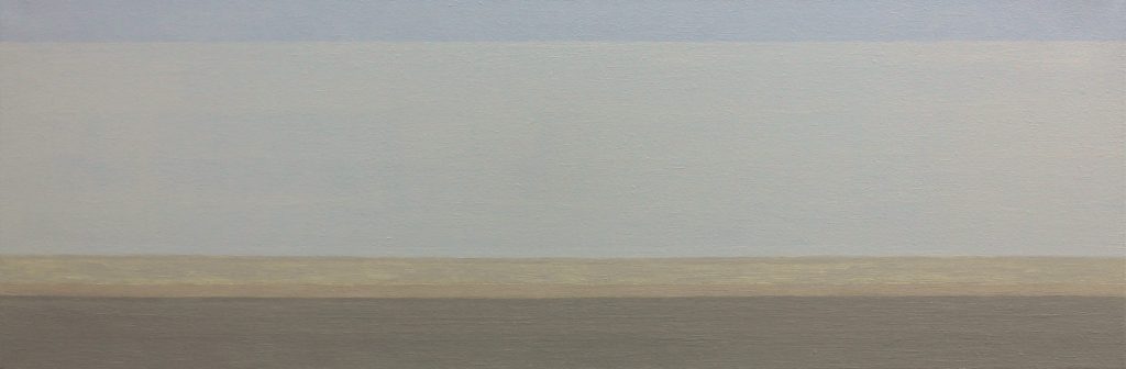 Joram von Below, "Panorama Nr. 2", Öl auf Leinwand, 30 x 90 cm, 660 €