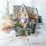 Jeannette Dubielzig, "Burg Giessen", Urban Nature Sketching